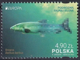 POLAND 2024 Europa CEPT. Underwater Fauna & Flora - Fine Stamp MNH - Unused Stamps