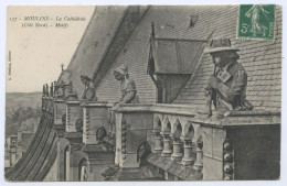 Moulins, La Cathédrale (côté Nord), Motifs (lt 10) - Moulins