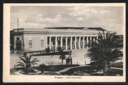 Cartolina Foggia, Villa Communale  - Foggia