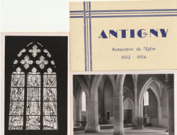 ANTIGNY - Lot De 10 CPSM - Restauration De L'église - Sonstige & Ohne Zuordnung