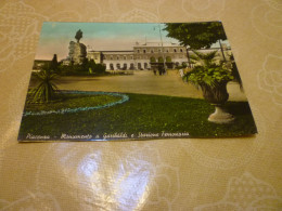 B853 Piacenza Monumento A Garibaldi E Stazione Viaggiata - Piacenza