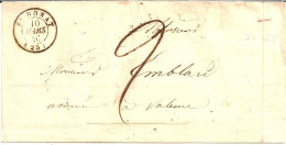 13I7 --- 26 ST DONAT Pour Valence Type 15 Taxe 2 1846 (meilleure Date) - 1801-1848: Precursors XIX