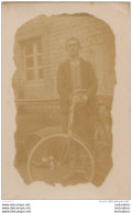 CARTE PHOTO HOMME ET VELO - A Identificar