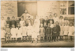 CARTE PHOTO DEVANT L'ECOLE - Scuole