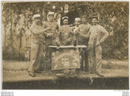 CARTE PHOTO  SOUVENIR D'ALGER 1909   COUPEE AU FORMAT  12 X 8.50 CM - Andere & Zonder Classificatie