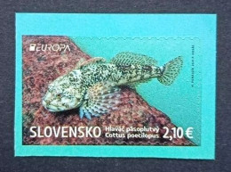 SLOVAKIA 2024 Europa CEPT. Underwater Fauna & Flora - Fine Stamp (from Booklet) MNH - Ongebruikt