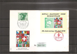 Suisse - Rutli ( Commémoratif De 1970 Avec BF Privé à Voir) - Cartas & Documentos