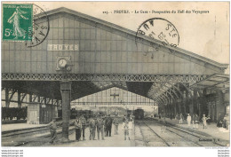 TROYES LA GARE PERSPECTIVE DU HALL DES VOYAGEURS - Troyes