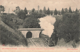 88 Bruyeres En Vosges Le Tunnel Sous Les Casernes D' Infanterie Vue Prise Du Pont CPA Train Locomotive à Vapeur Caserne - Bruyeres