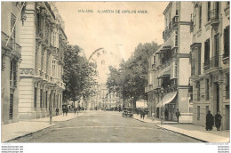 MALAGA ALAMEDA DE CARLOS HAES AVEC CACHET AU VERSO SERVICE A LA MER MARINE FRANCAISE - Málaga