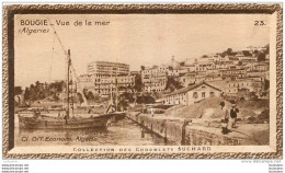 CHROMO SUCHARD BOUGIE VUE DE LA MER ALGERIE  FORMAT  10 X 5.50 CM - Suchard