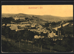 AK Rudolstadt, Panorama Vom Berg Aus  - Zeppeline