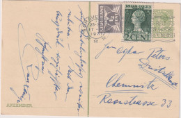 * NETHERLANDS > 1931 POSTAL HISTORY > Stationary Card From Gravenhage To Chemnitz, Germany - Brieven En Documenten