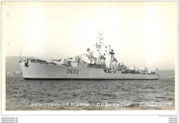 CARTE PHOTO ESCORTEUR D'ESCADRE GUEPRATTE PHOTO MARIUS BAR TOULON - Warships