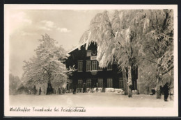 AK Friedrichroda, Blick Auf Das Verschneite Waldkaffee Tanzbuche  - Friedrichroda