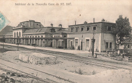 88 Saint Die Intérieur De La Nouvelle Gare CPA Cachet 1906 - Saint Die