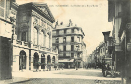  73 -  CHAMBERY  -  LE THEATRE ET LA RUE D'ITALIE - Chambery