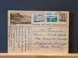 104/674  CP SUISSE  POUR ITALIE  1954 - Stamped Stationery