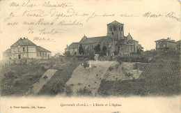  71 - IGUERANDE - L'ECOLE ET L'EGLISE - Other & Unclassified