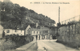  21 - SEMUR - LE PONT DES MINIMES ET LES REMPARTS - MARIAGE - Semur