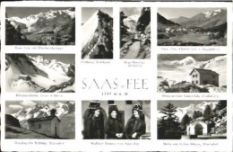 10564241 Saas-Fee Saas Fee Huette Kapelle Gasthaus   Saas-Fee - Sonstige & Ohne Zuordnung