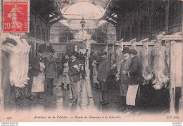 PARIS  ABATTOIRS DE LA VILLETTE VENTE DE MOUTONS A LA CHEVILLE - Distrito: 19