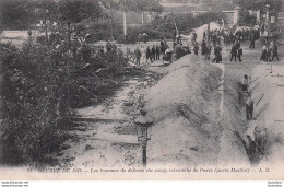 PARIS PORTE MAILLOT TRAVAUX DE DEFENSE DU CAMP RETRANCHE DE PARIS WW1 - Paris (16)