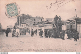 MONTREUIL SOUS BOIS LA STATION DES TRAMWAYS A LA PORTE DE MONTREUIL - Montreuil