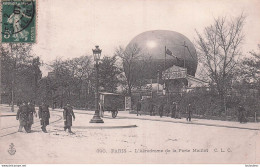 PARIS L'AERODROME DE LA PORTE MAILLOT AVEC LE BALLON - Autres & Non Classés