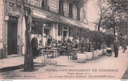 BILLANCOURT HOTEL CAFE RESTAURANT  DU COMMERCE 120 AVENUE EDOUARD VAILLANT - Andere & Zonder Classificatie