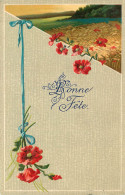 FLEURS - BONNE FETE - ART NOUVEAU - FLOWERS - GAUFREE  - Other & Unclassified