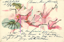 PAILLETE - FLEURS  - FLOWERS - ART NOUVEAU - Other & Unclassified