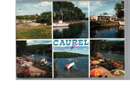 CAUREL 22 - Les Rives Du Lac Plage Parasol Bateau Carte Vierge - Caurel