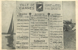  06 - CANNES - Eté 1948 Comité Des Fêtes Et Des Sports - Cannes