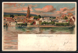 Künstler-AK Überlingen, Uferpartie  - Überlingen