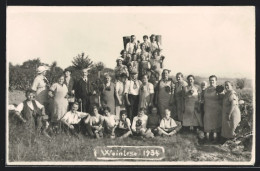 Foto-AK Bauern Bei Der Weinlese, 1934  - Viñedos