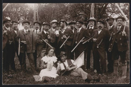 AK Gruppe Von Schützen Mit Gewehren, Schützenfest  - Jagd