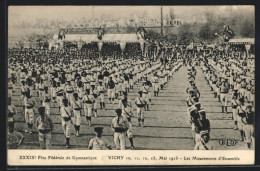 AK Vichy, XXXIXe Fête Fédérale De Gymnasitique 1913, Les Mouvements D`Ensemble  - Autres & Non Classés