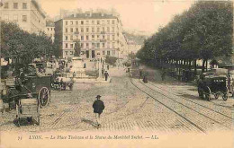 69 - Lyon - La Place Tholozan Et La Statue Du Maréchal Suchet - Animée - CPA - Voir Scans Recto-Verso - Sonstige & Ohne Zuordnung