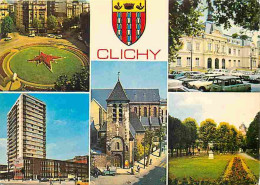 92 - Clichy - Multivues - Automobiles - Blasons - Immeubles - CPM - Voir Scans Recto-Verso - Clichy