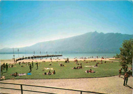 73 - Aix Les Bains - La Plage Et La Dent Du Chat - CPM - Voir Scans Recto-Verso - Aix Les Bains