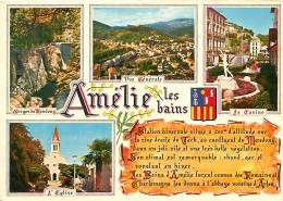 66 - Amélie Les Bains - Multivues - Blasons - CPM - Voir Scans Recto-Verso - Altri & Non Classificati