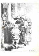 Art - Peinture - Rembrandt Van Rijn - Beggars Receiving Alms - Etching - Carte Neuve - CPM - Voir Scans Recto-Verso - Peintures & Tableaux