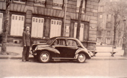 Photographie Vintage Photo Snapshot Automobile Voiture Auto Quatre Chevaux  - Automobile