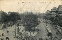 75  PARIS  PANORAMA DE LA PLACE DE LA REPUBLIQUE  VOIR ETAT DE LA CARTE - Sonstige & Ohne Zuordnung