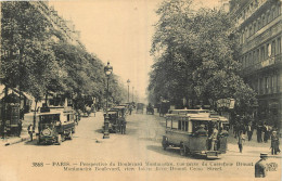 75  PARIS  PERSPECTIVE DU BOULEVARD MONTMARTRE VUE DU CARREFOUR DROUOT - Arrondissement: 18