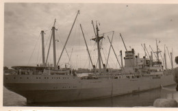 Photographie Vintage Photo Snapshot Bateau Boat Le Havre Port Cargo - Boats