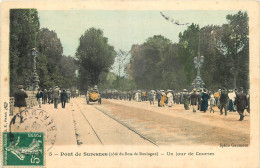 75  PARIS  PONT DE SURESNES  UN JOUR DE COURSES - Paris (16)