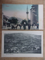 TRAVNIK Lot De 2 Cartes Postales Anciennes - Bosnia Y Herzegovina