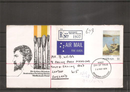 Australie ( Lettre Recommandée En Premier Jour Par Avion De 1979 De Beecroft Vers La Grande-Bretagne à Voir ) - Cartas & Documentos